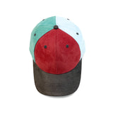 HEAD GEAR GREY RED FIESTA FOUR CAP SUEDE EDITION