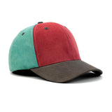 HEAD GEAR GREY RED FIESTA FOUR CAP SUEDE EDITION