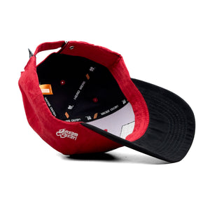 HEAD GEAR BANGLADESH RED BLACK SUEDE CAP