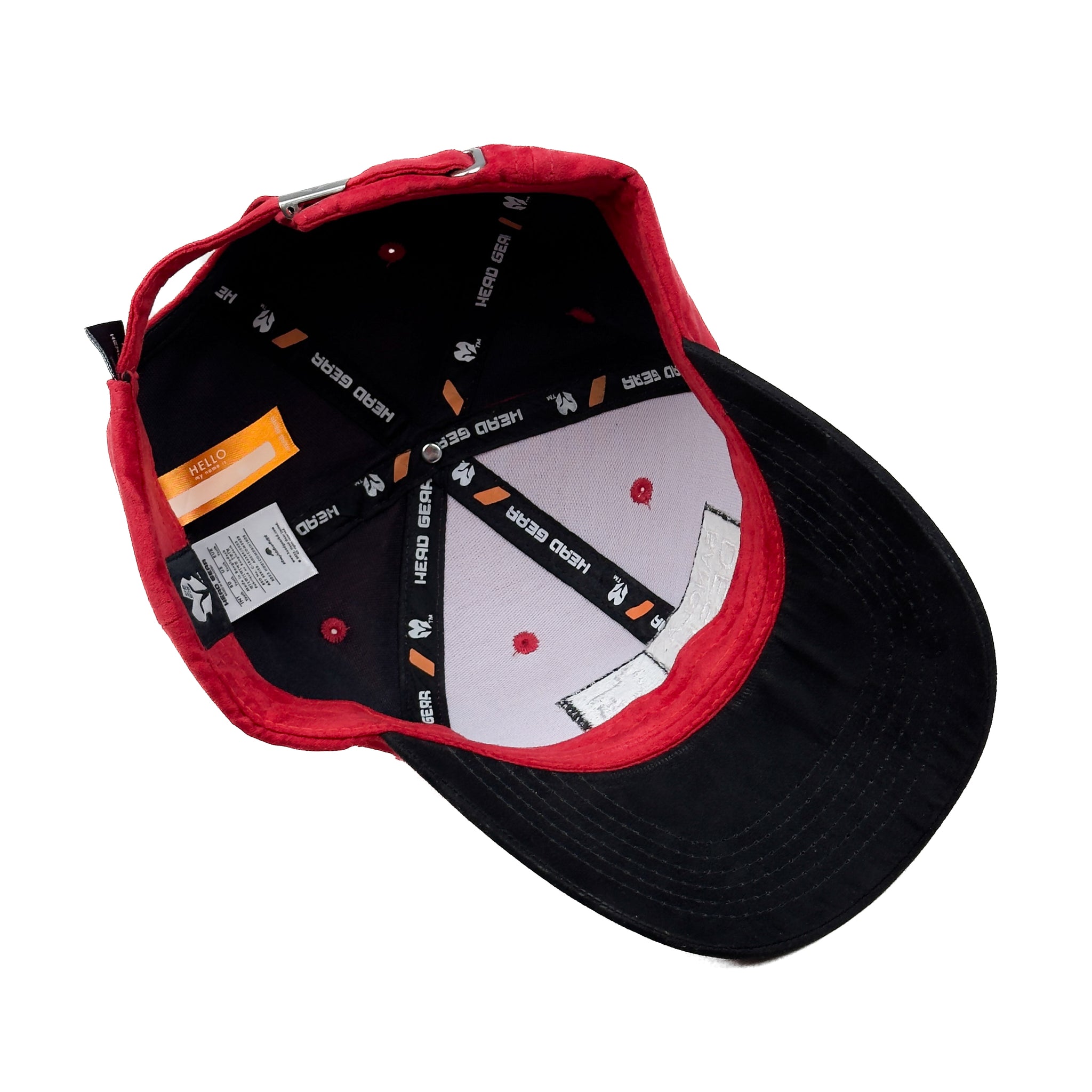 HEAD GEAR BANGLADESH RED BLACK SUEDE CAP