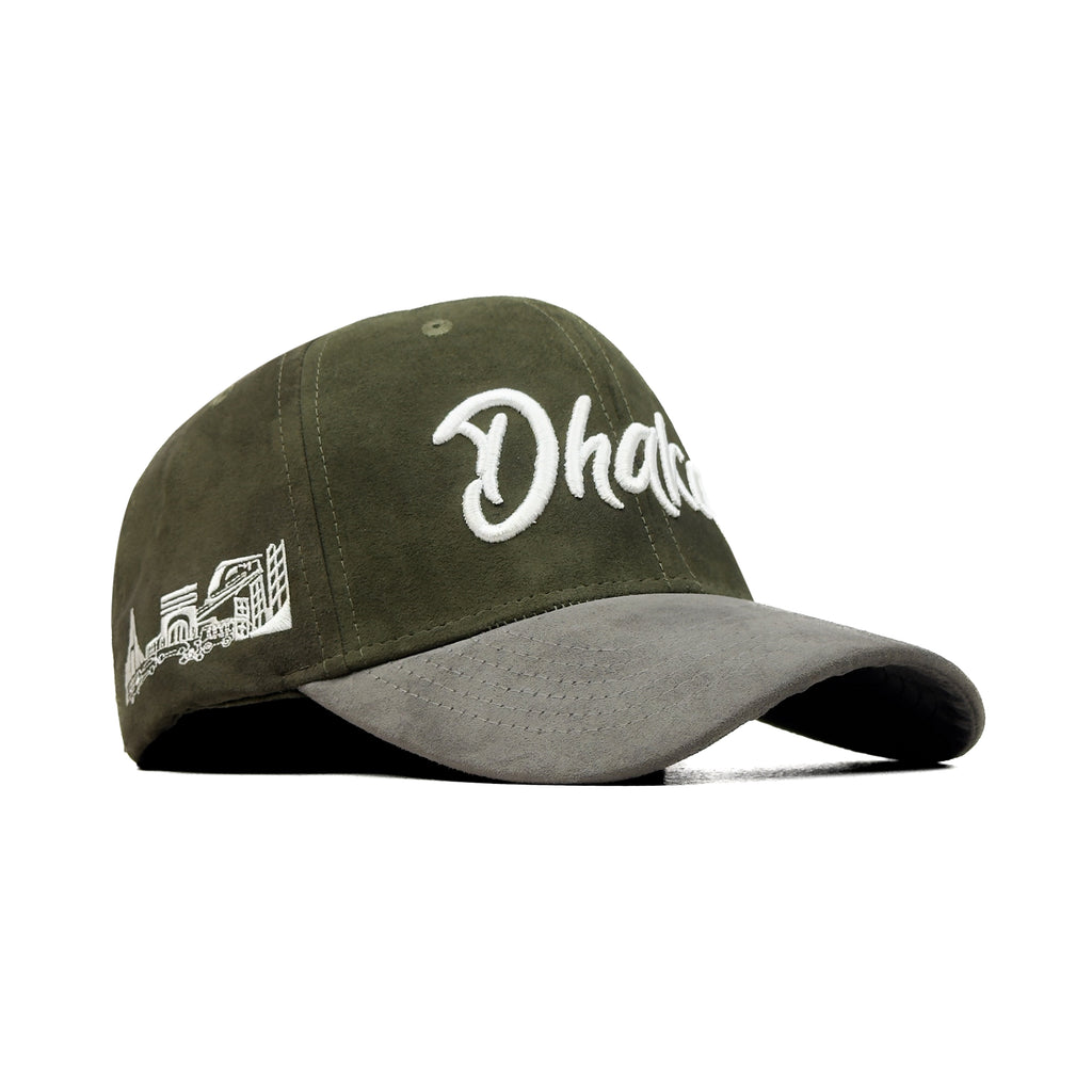 HEAD GEAR DHAKA OLIVE GREEN GREY CAP