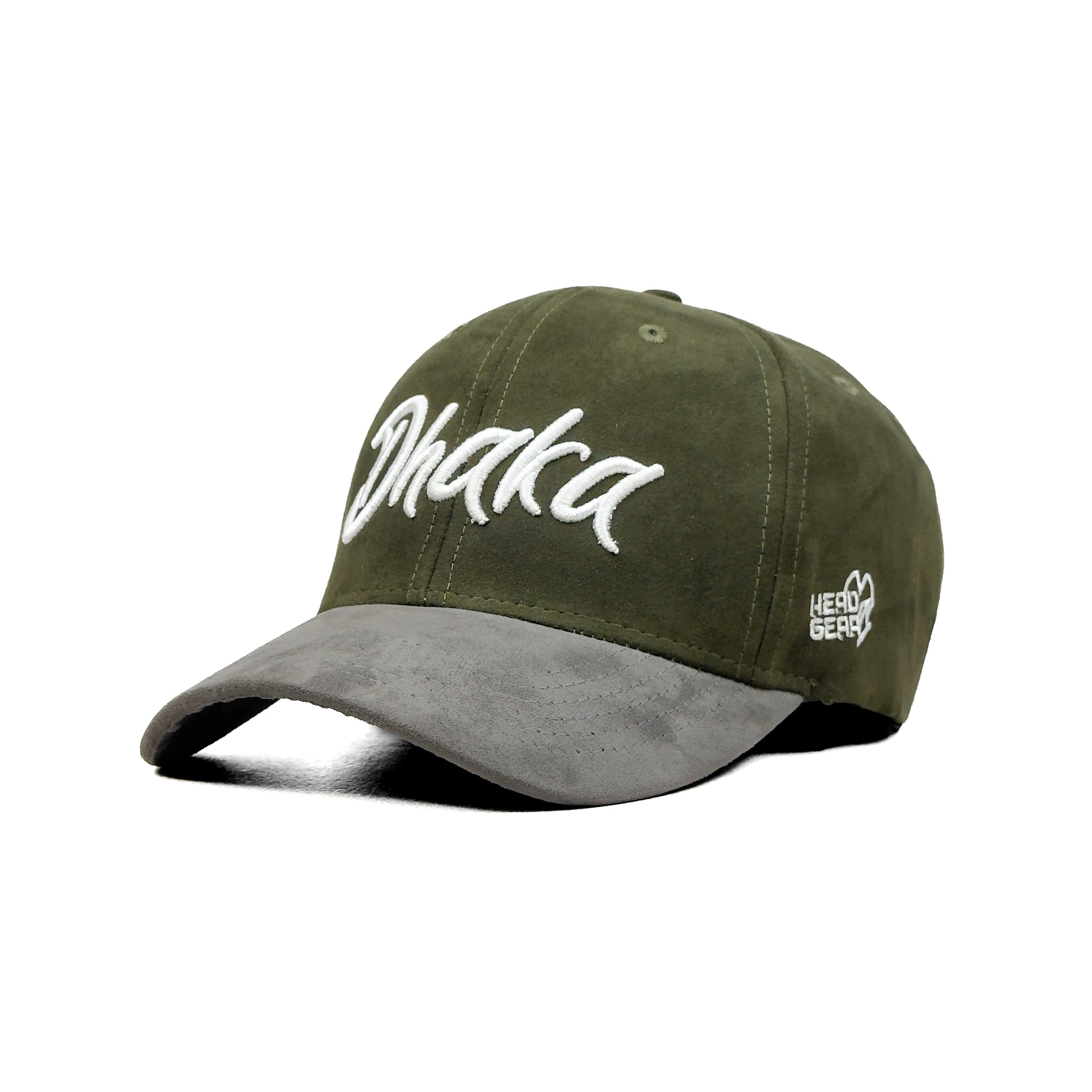 HEAD GEAR DHAKA OLIVE GREEN GREY CAP