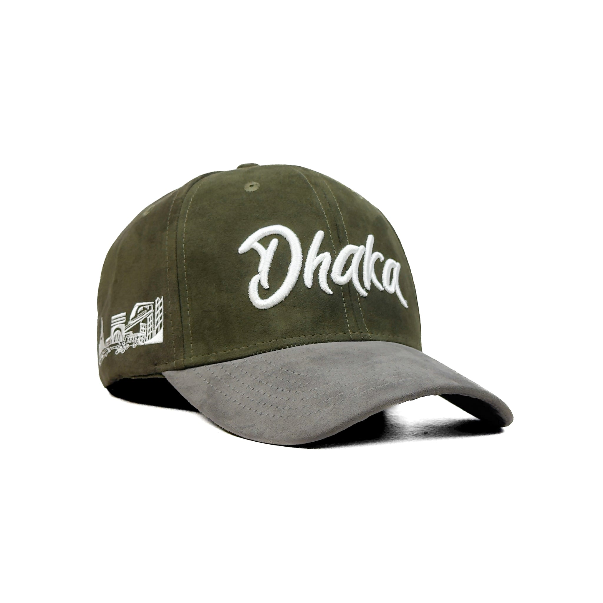 HEAD GEAR DHAKA OLIVE GREEN GREY CAP