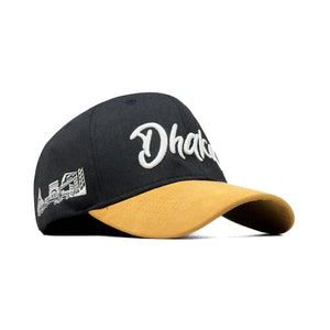 HEAD GEAR DHAKA CHARCOAL BLACK YELLOW CAP