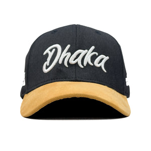 HEAD GEAR DHAKA CHARCOAL BLACK YELLOW CAP