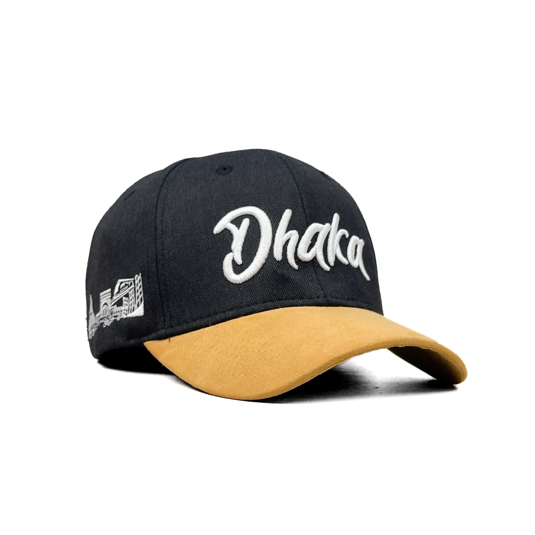 HEAD GEAR DHAKA CHARCOAL BLACK YELLOW CAP