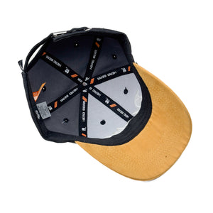 HEAD GEAR DHAKA CHARCOAL BLACK YELLOW CAP