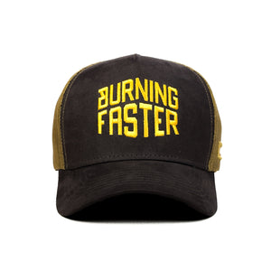 HEAD GEAR BURNING FASTER TRUCKER CAP