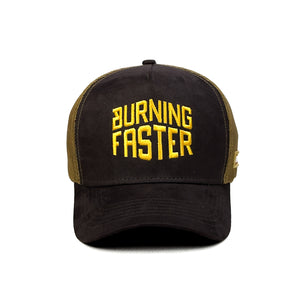 HEAD GEAR BURNING FASTER TRUCKER CAP