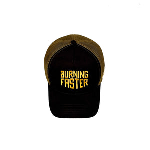 HEAD GEAR BURNING FASTER TRUCKER CAP