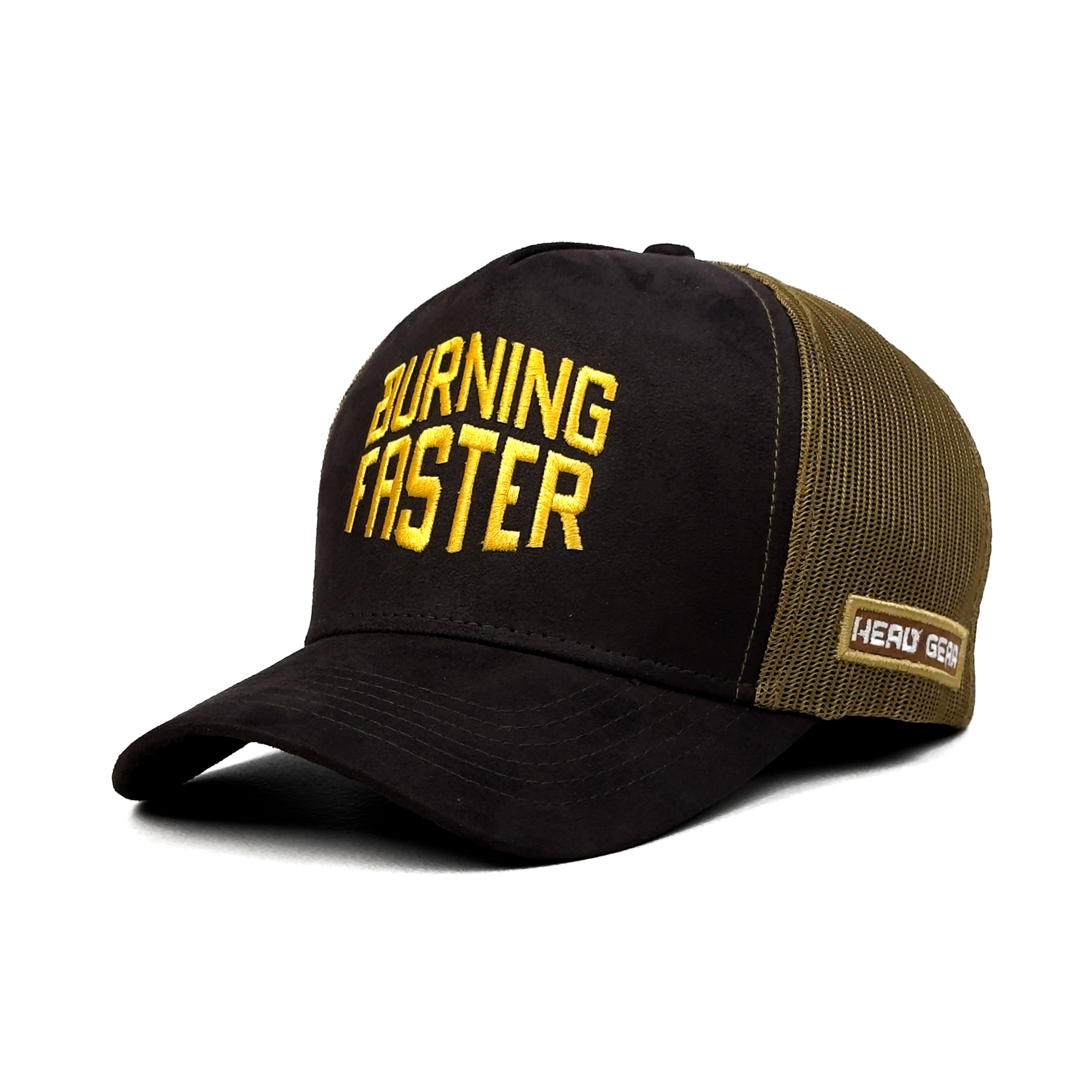 HEAD GEAR BURNING FASTER TRUCKER CAP