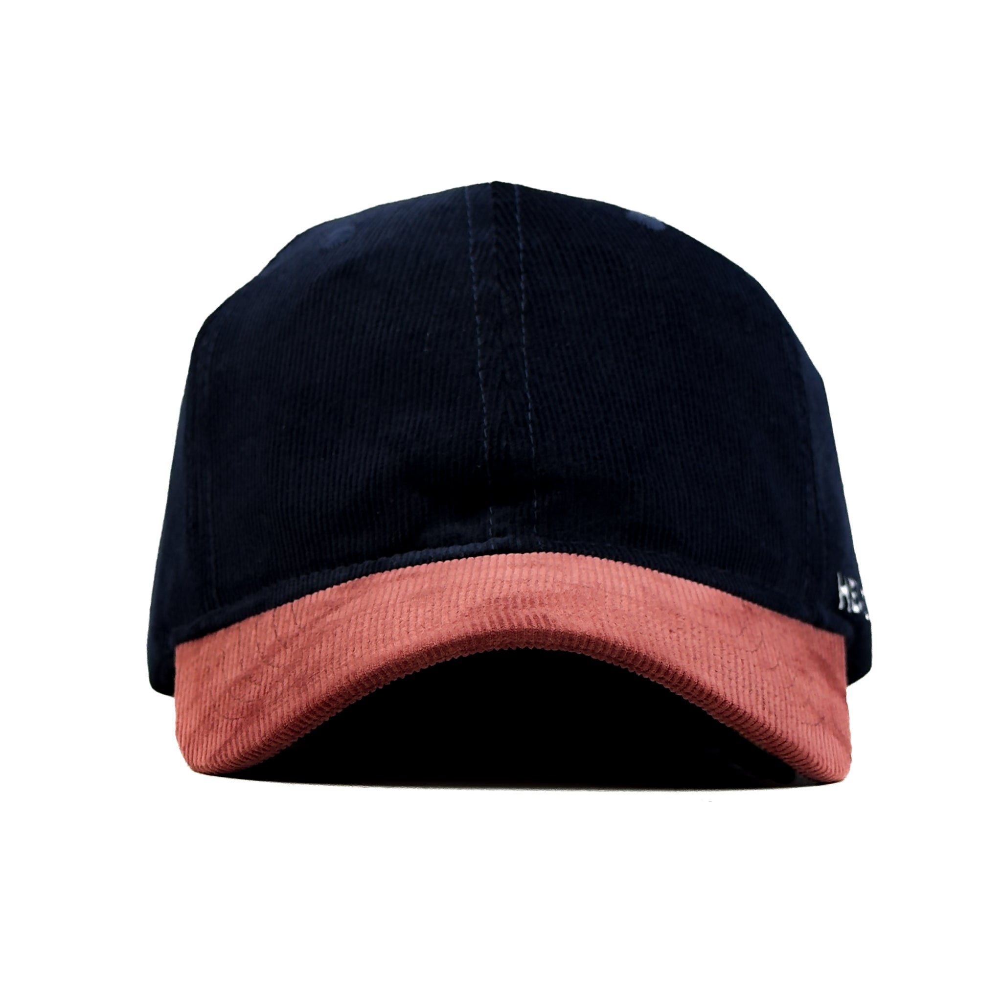 HEAD GEAR NAVY BURN RED DUAL TONE CORD CAP