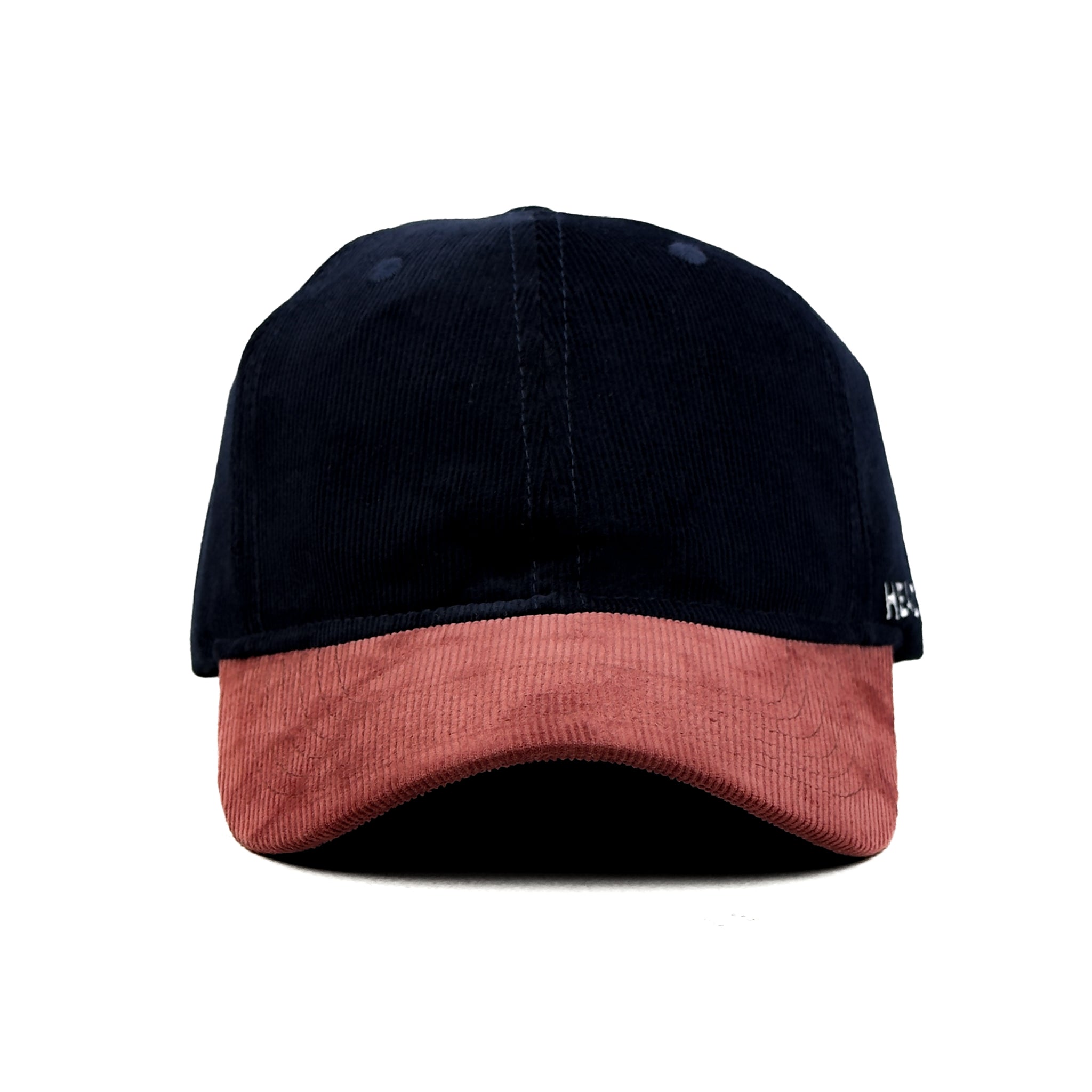 HEAD GEAR NAVY BURN RED DUAL TONE CORD CAP