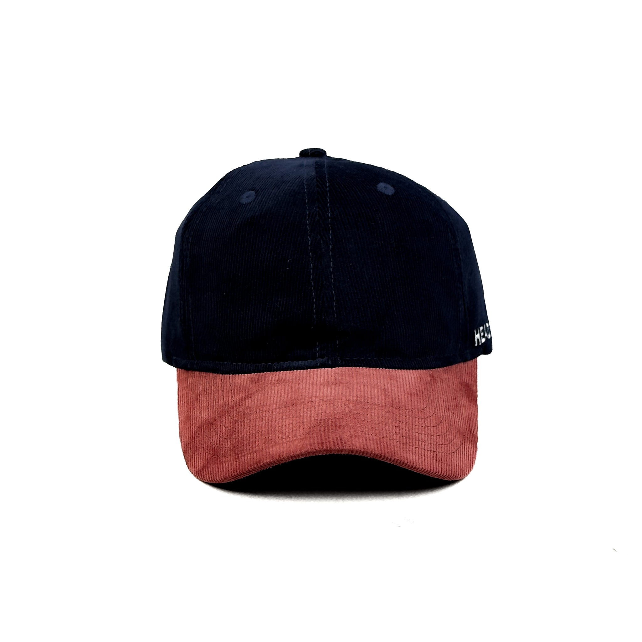 HEAD GEAR NAVY BURN RED DUAL TONE CORD CAP