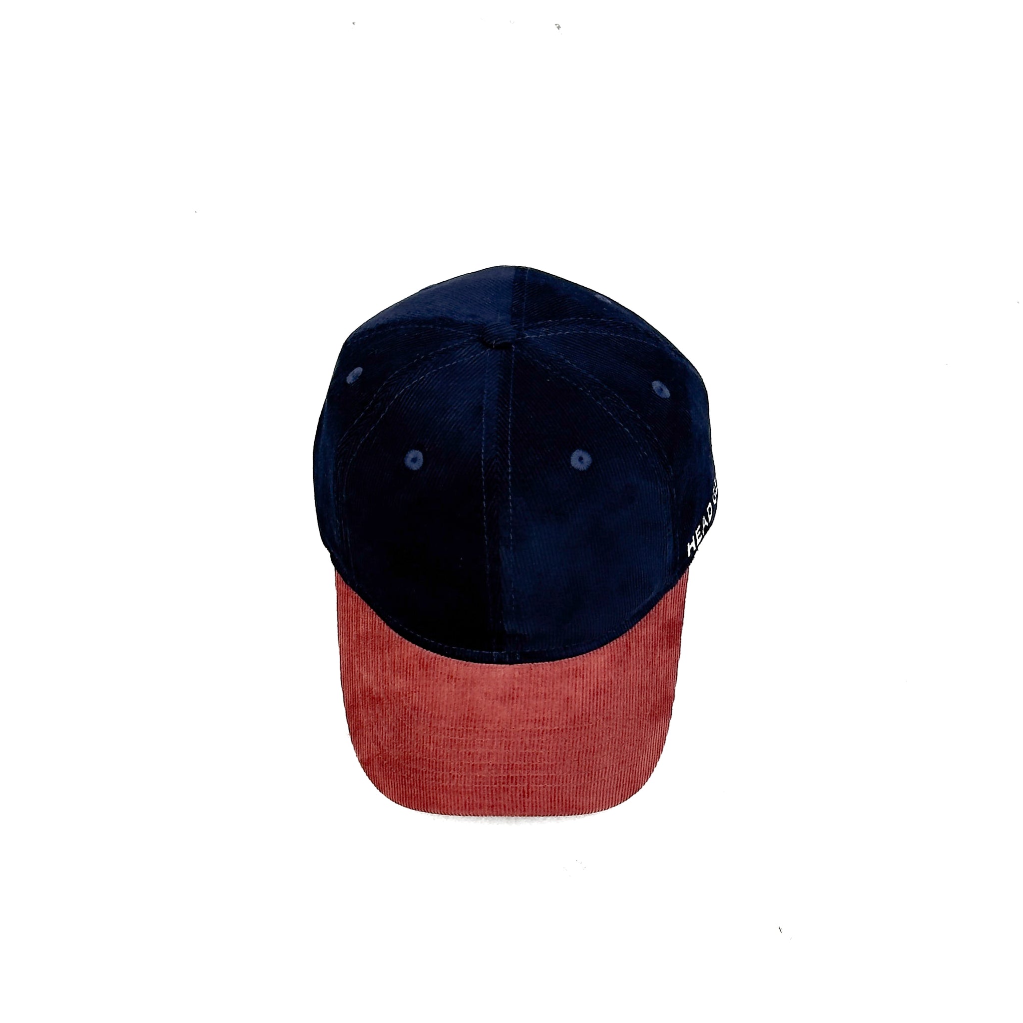 HEAD GEAR NAVY BURN RED DUAL TONE CORD CAP