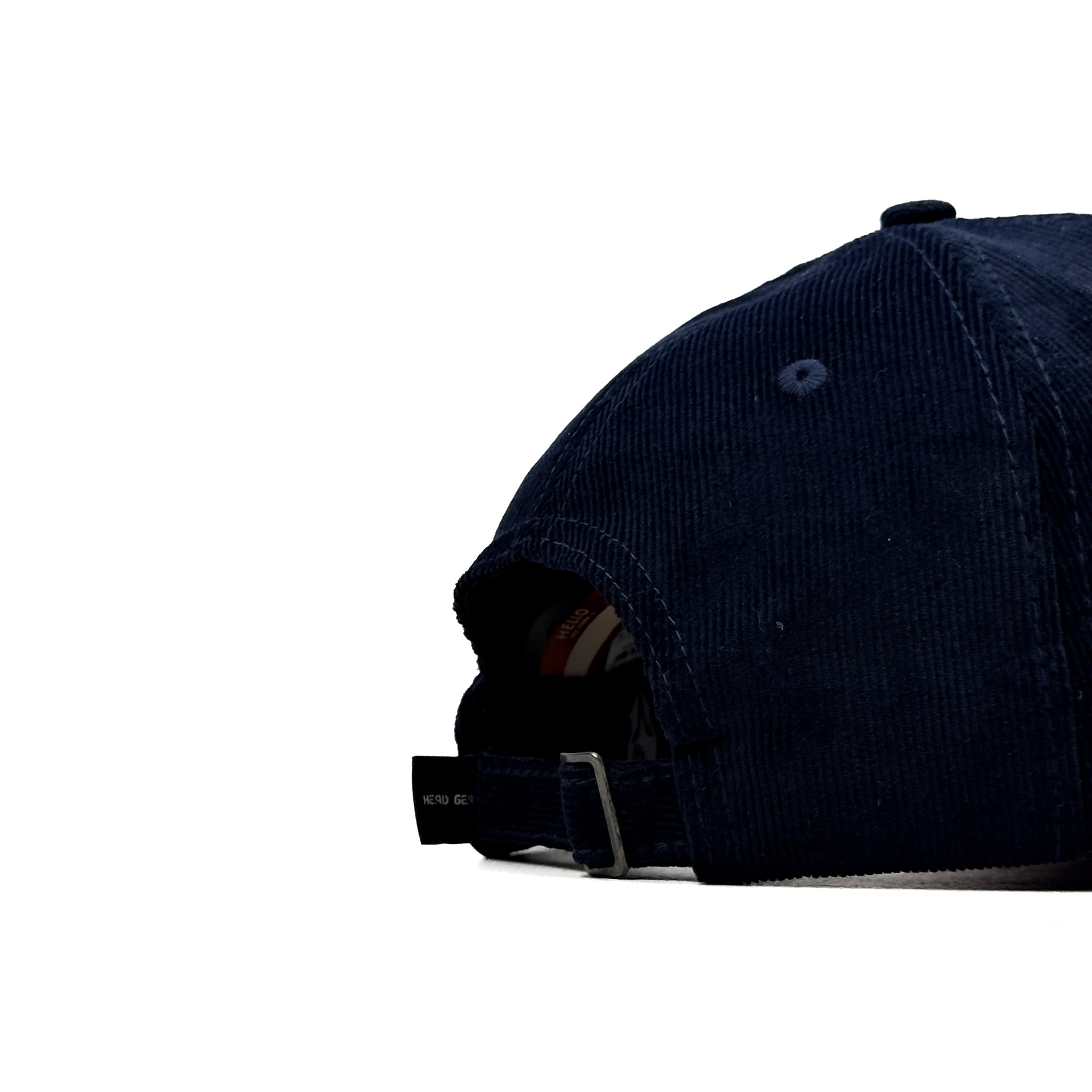 HEAD GEAR NAVY BURN RED DUAL TONE CORD CAP