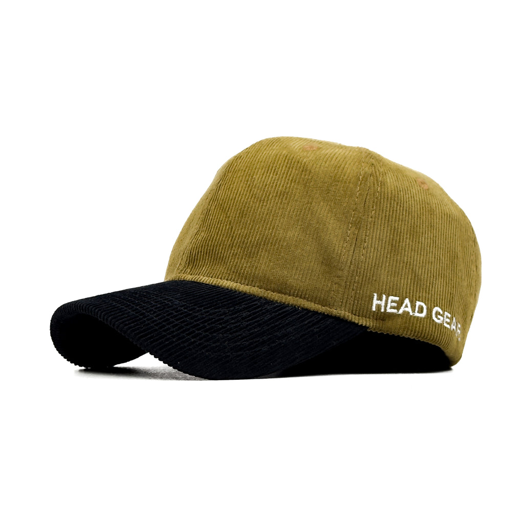 HEAD GEAR DARK GOLD BLACK DUAL TONE CORD CAP