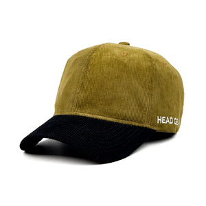 HEAD GEAR DARK GOLD BLACK DUAL TONE CORD CAP