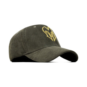 HEAD GEAR OLIVE GOLD SUEDE CORD LIMITED EDITION CAP