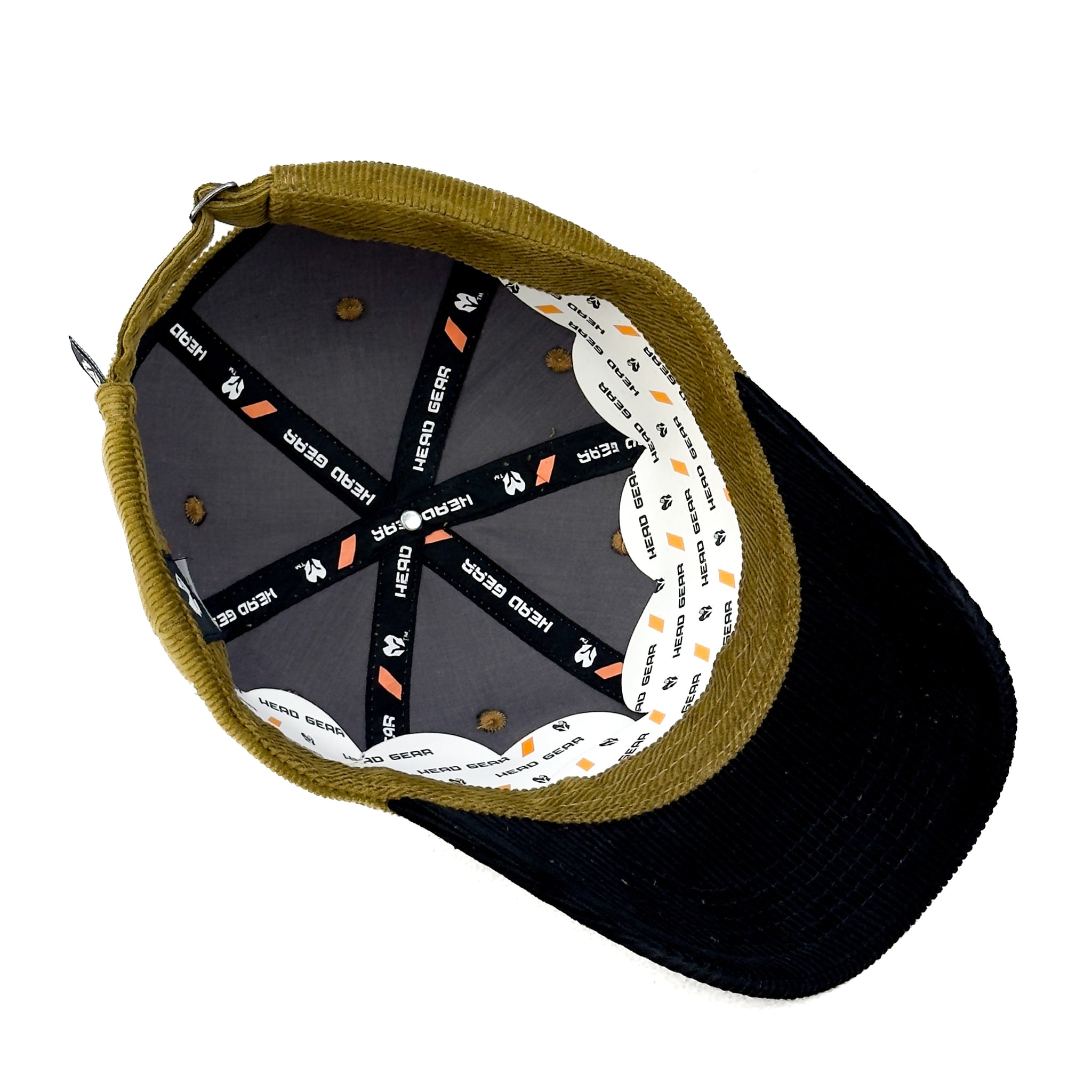 HEAD GEAR DARK GOLD BLACK DUAL TONE CORD CAP