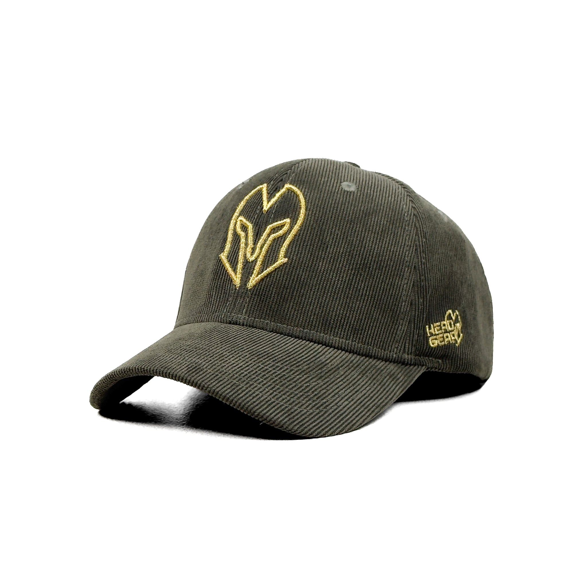 HEAD GEAR OLIVE GOLD SUEDE CORD LIMITED EDITION CAP