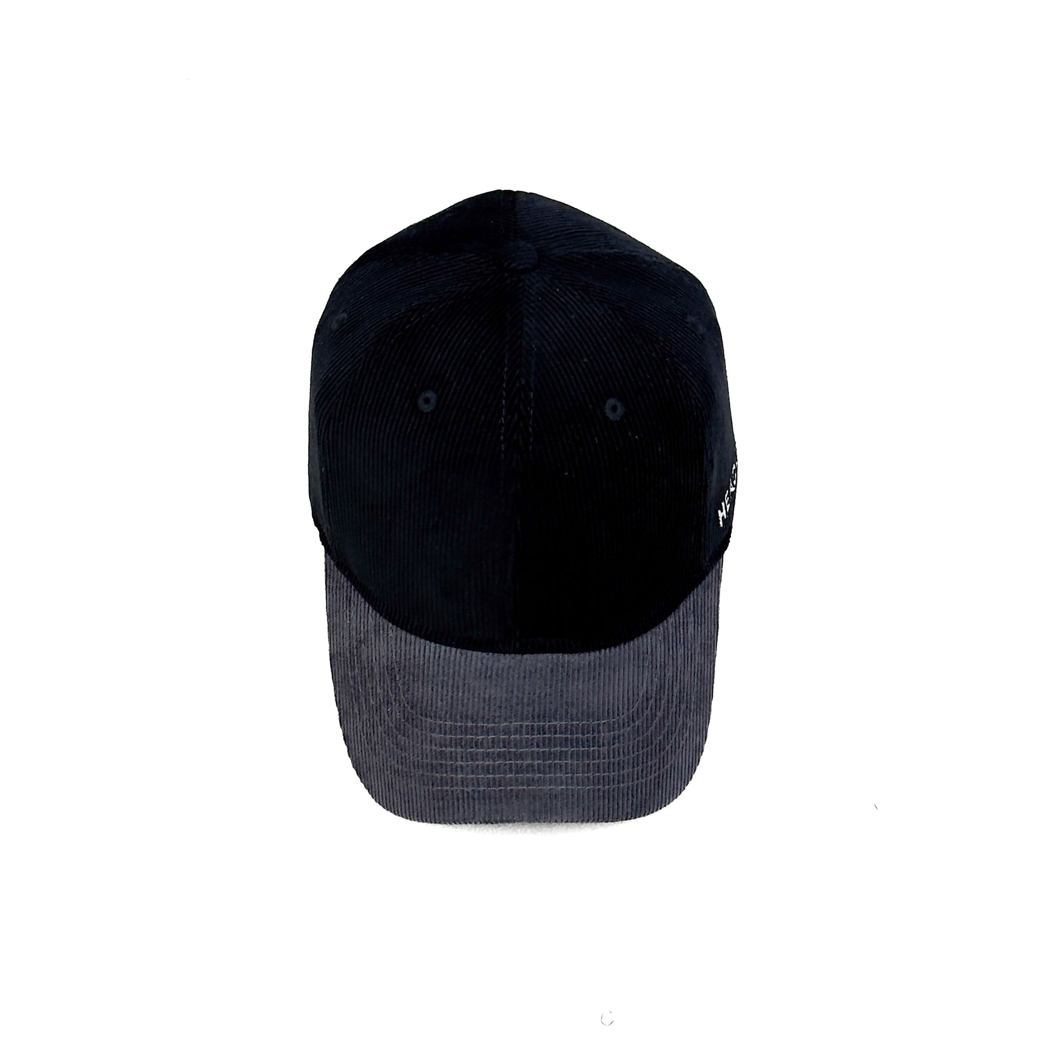 HEAD GEAR BLACK CHARCOAL GREY DUAL TONE CORD CAP