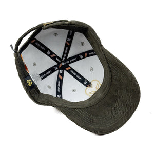 HEAD GEAR OLIVE GOLD SUEDE CORD LIMITED EDITION CAP