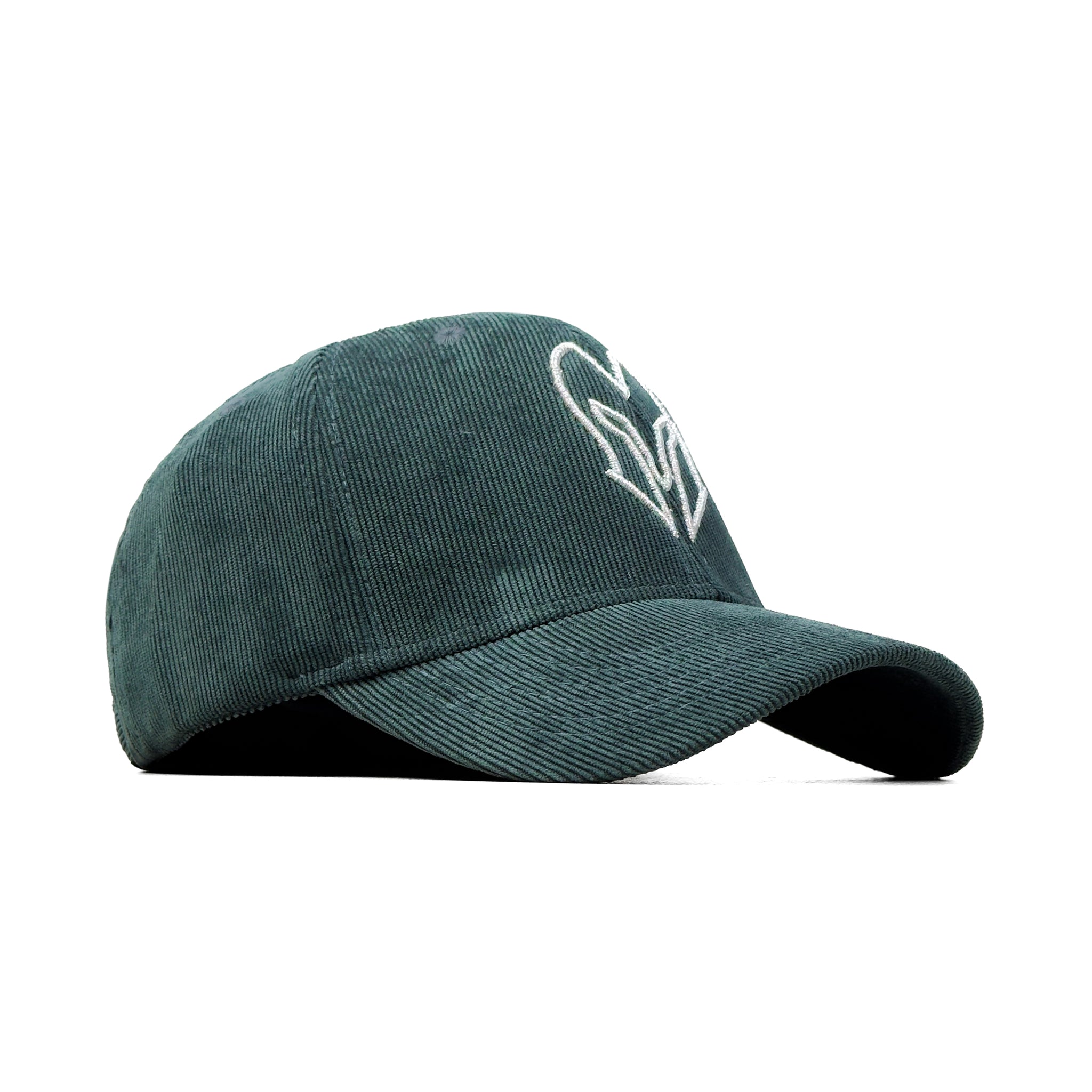 HEAD GEAR SILVER GREEN SUEDE CORD LIMITED EDITION CAP