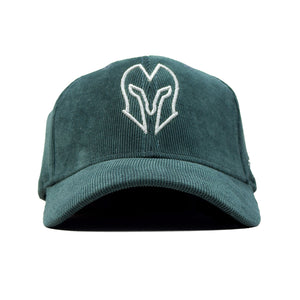 HEAD GEAR SILVER GREEN SUEDE CORD LIMITED EDITION CAP