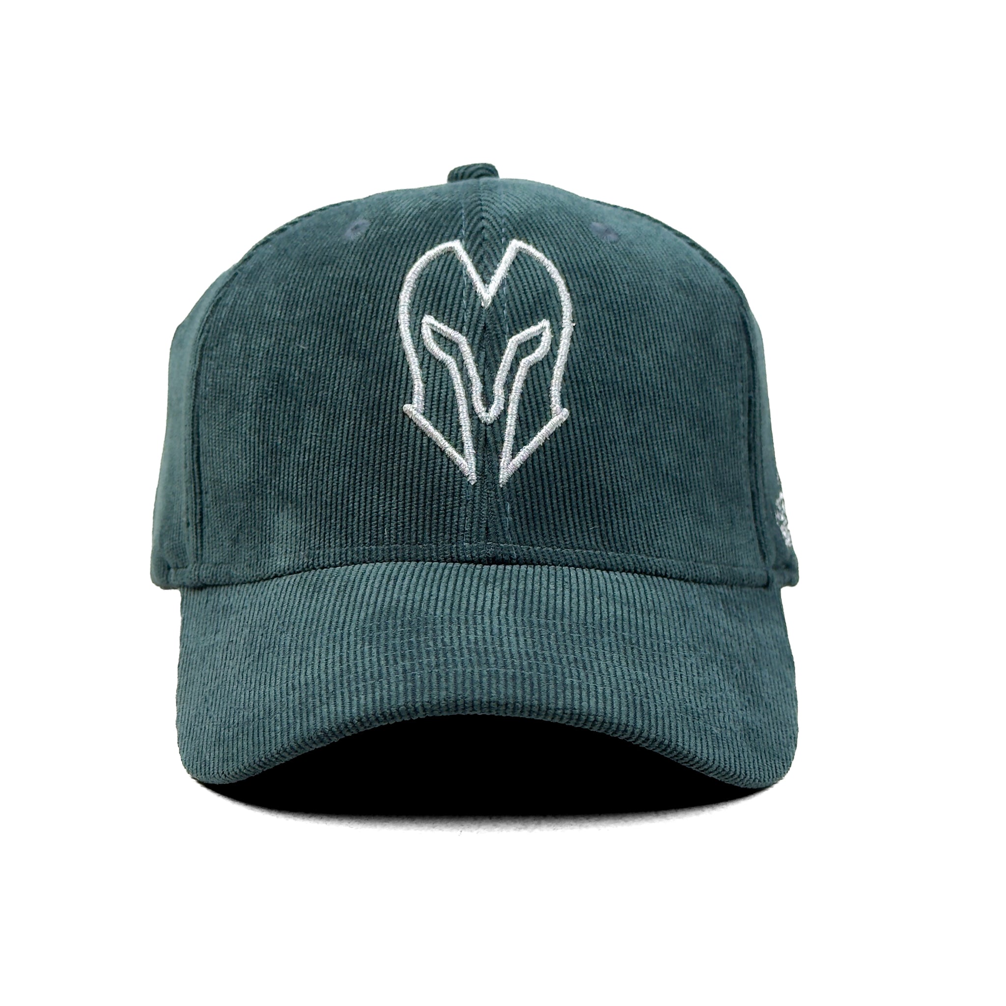 HEAD GEAR SILVER GREEN SUEDE CORD LIMITED EDITION CAP