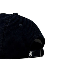 HEAD GEAR BLACK CHARCOAL GREY DUAL TONE CORD CAP