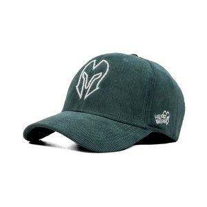 HEAD GEAR SILVER GREEN SUEDE CORD LIMITED EDITION CAP