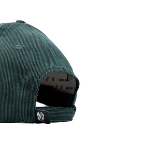 HEAD GEAR SILVER GREEN SUEDE CORD LIMITED EDITION CAP