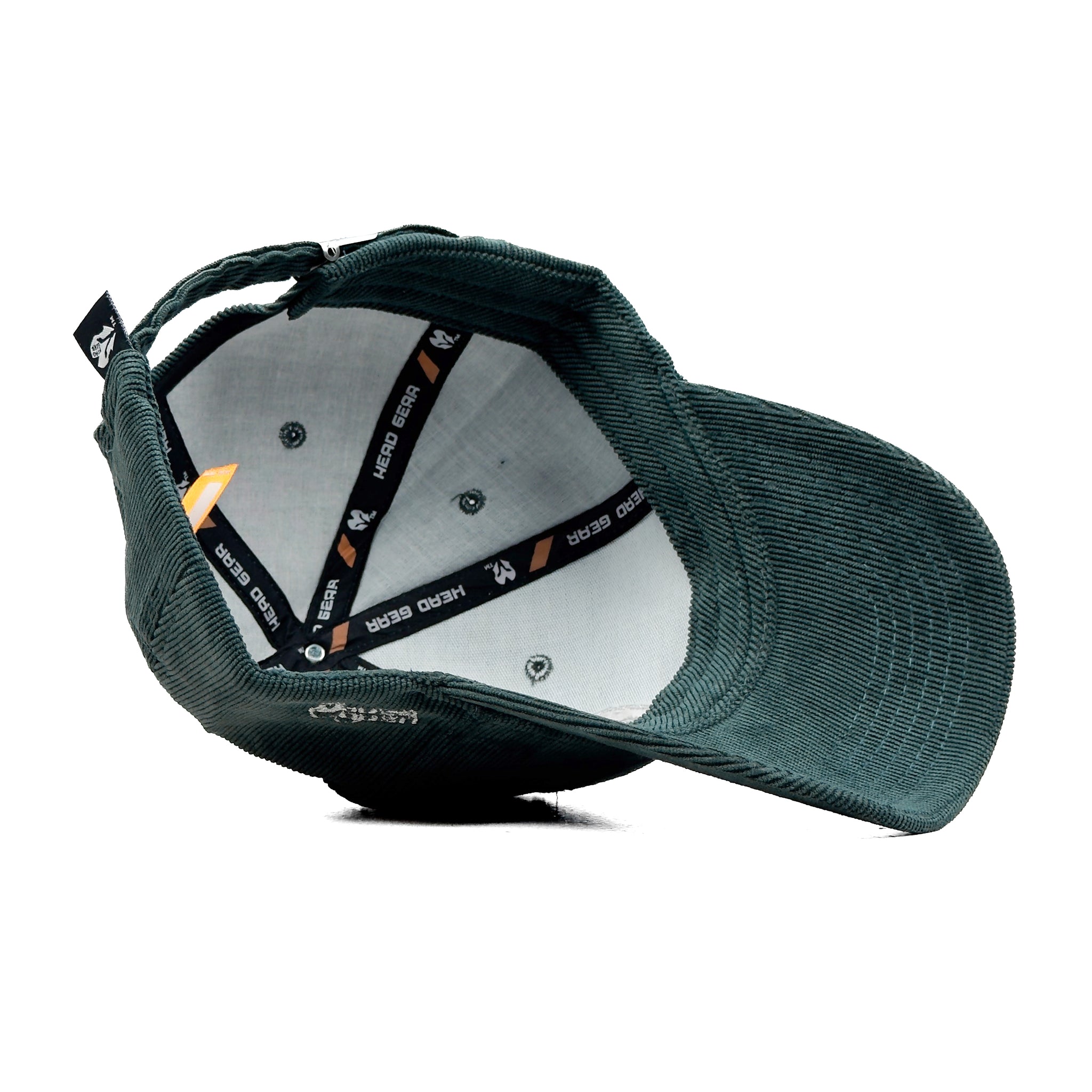 HEAD GEAR SILVER GREEN SUEDE CORD LIMITED EDITION CAP