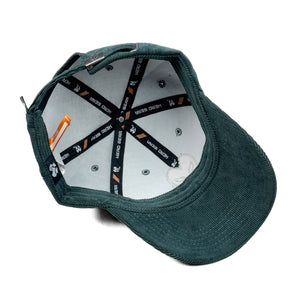 HEAD GEAR SILVER GREEN SUEDE CORD LIMITED EDITION CAP