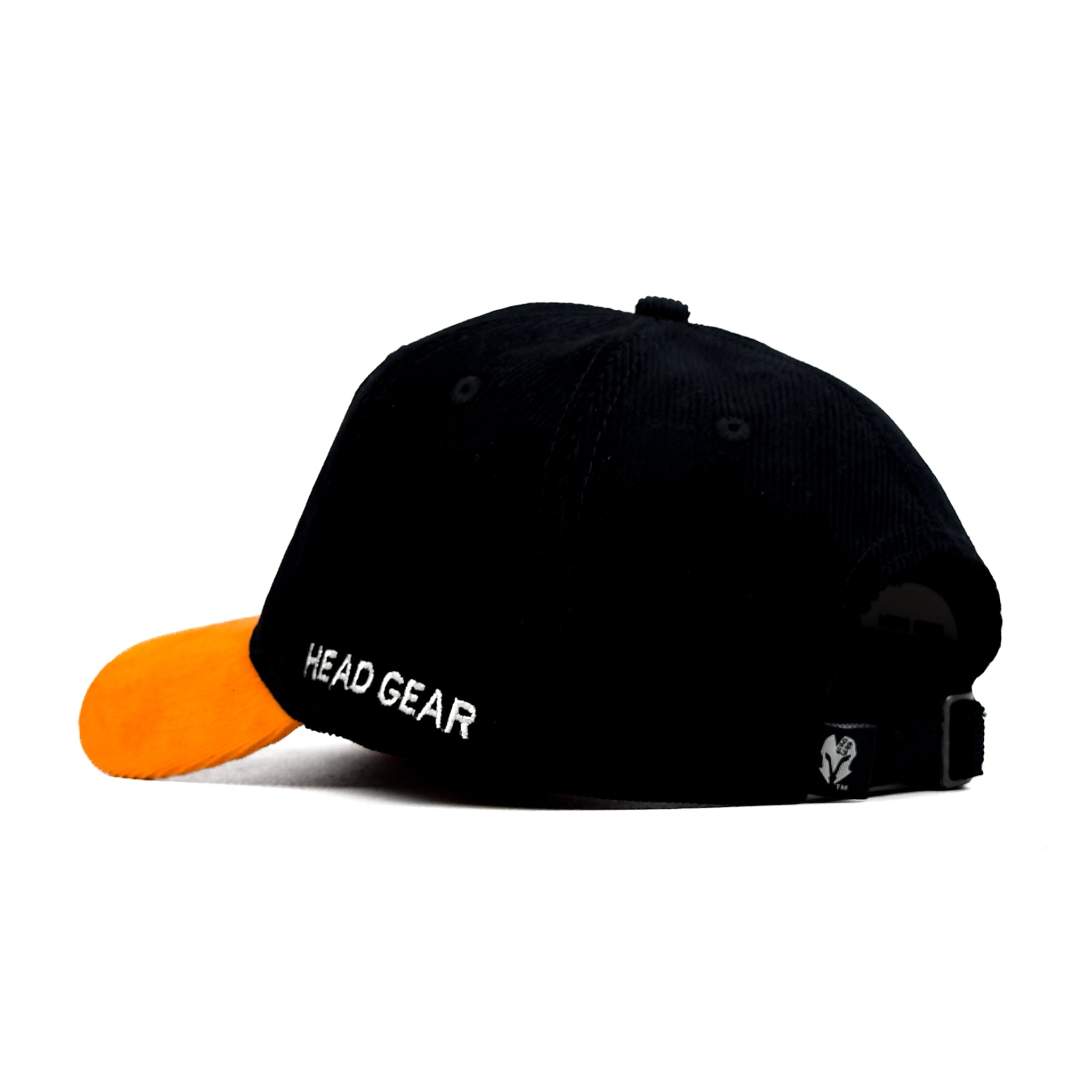 HEAD GEAR BLACK ORANGE DUAL TONE CORD CAP