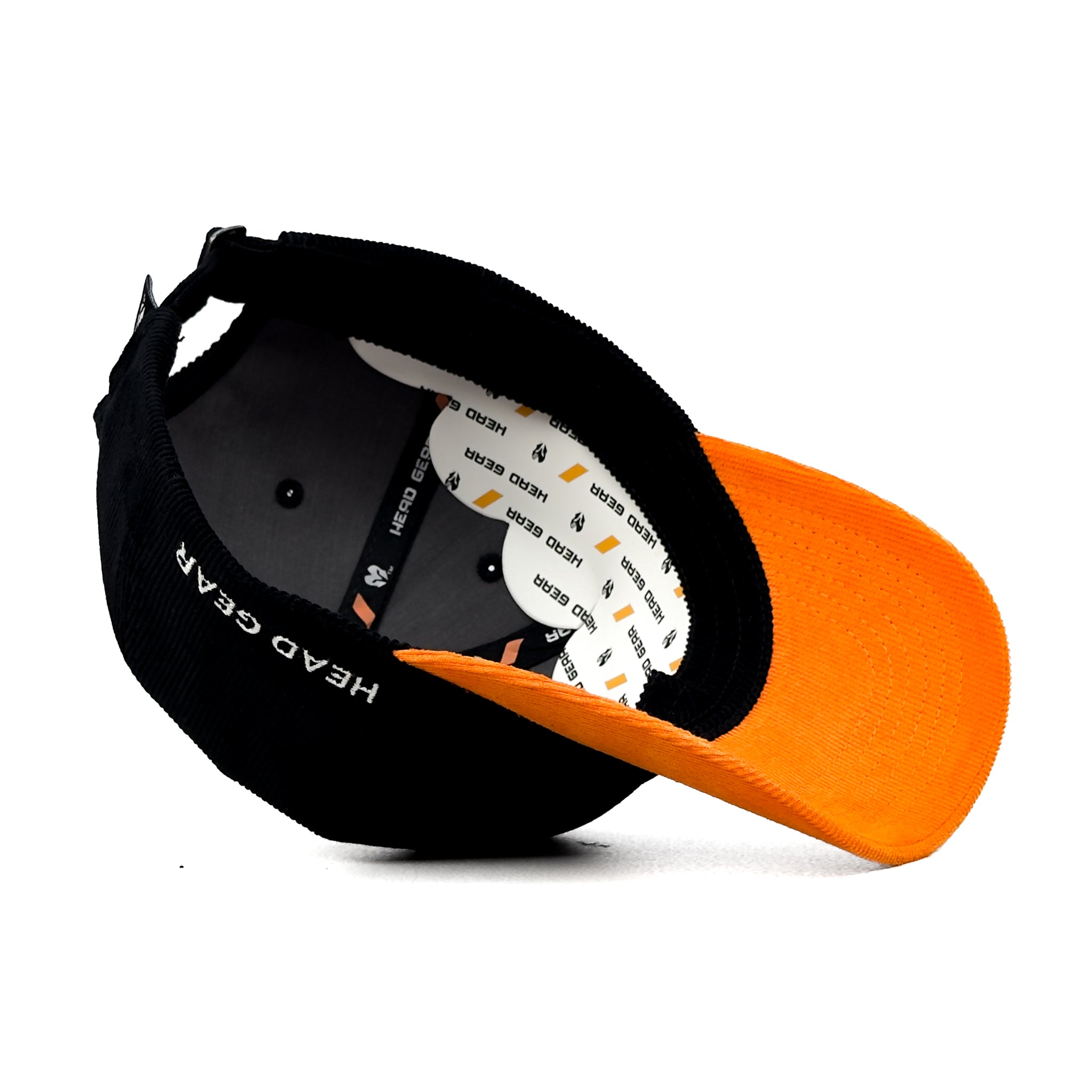 HEAD GEAR BLACK ORANGE DUAL TONE CORD CAP