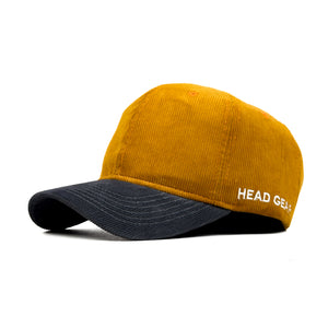 HEAD GEAR GOLDEN CHARCOAL GREY DUAL TONE CORD CAP