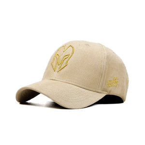 HEAD GEAR CREAM GOLD SUEDE CORD LIMITED EDITION CAP