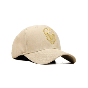 HEAD GEAR CREAM GOLD SUEDE CORD LIMITED EDITION CAP