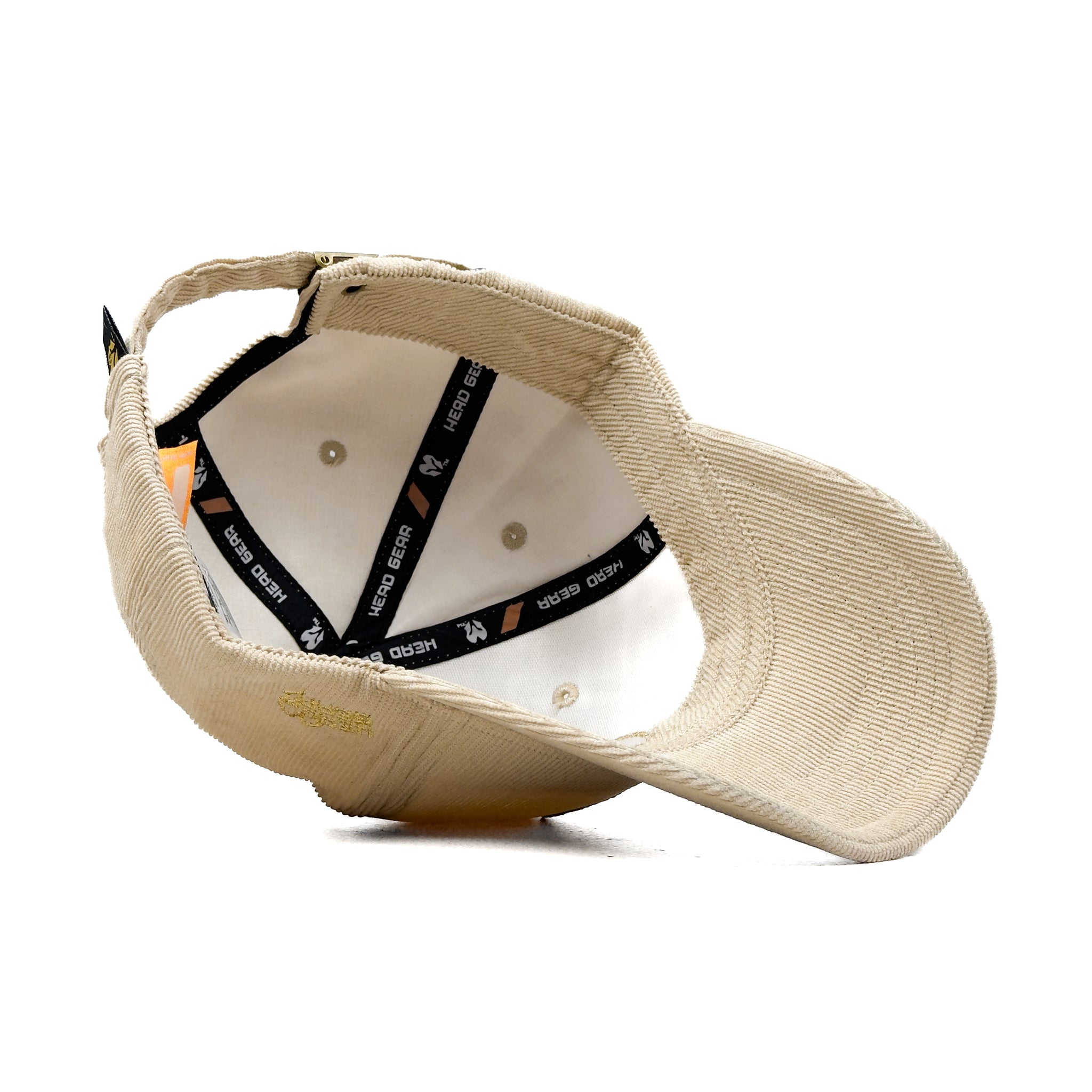 HEAD GEAR CREAM GOLD SUEDE CORD LIMITED EDITION CAP