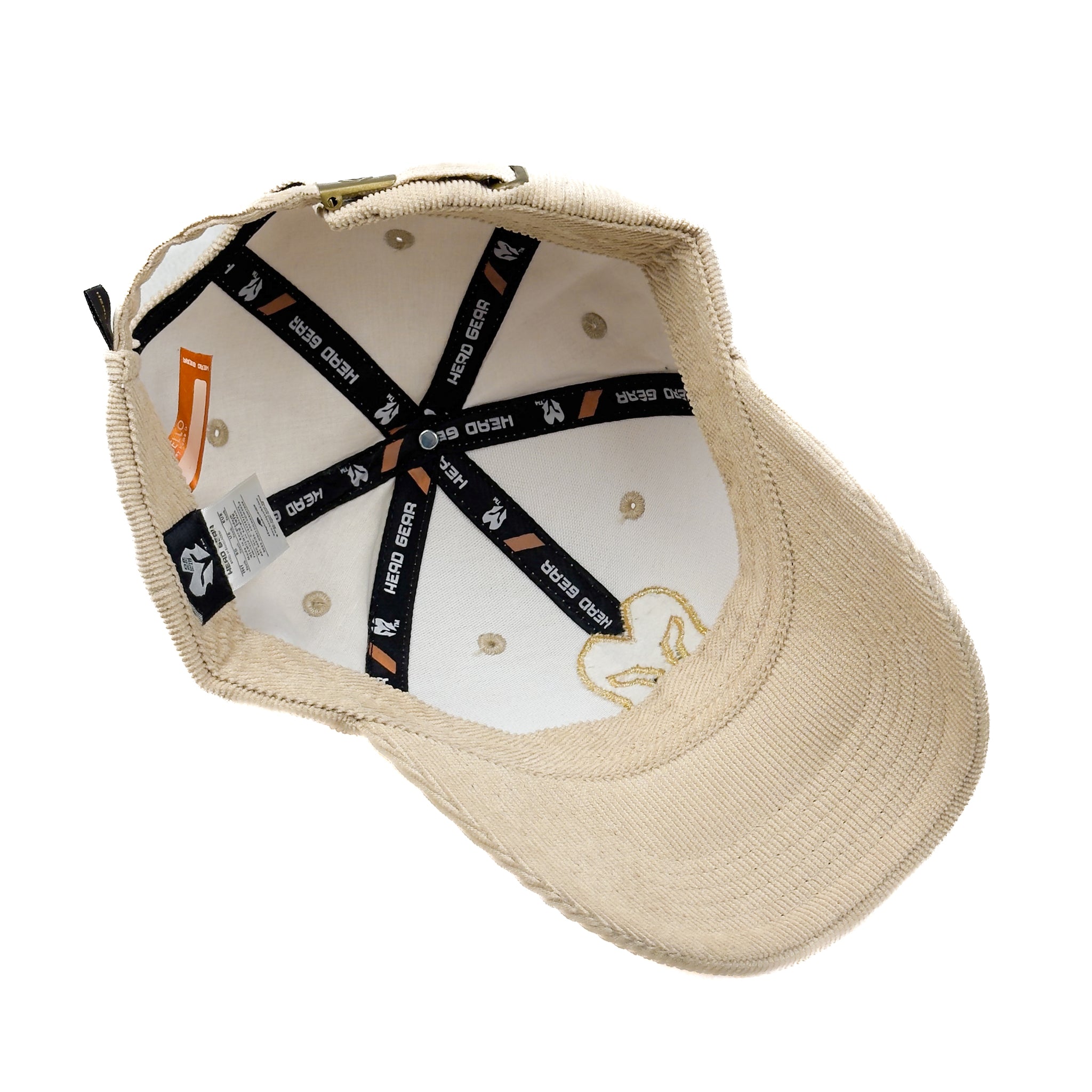 HEAD GEAR CREAM GOLD SUEDE CORD LIMITED EDITION CAP