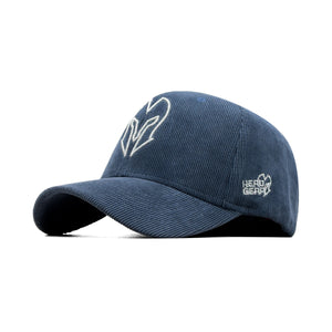 HEAD GEAR SILVER BLUE SUEDE CORD LIMITED EDITION CAP