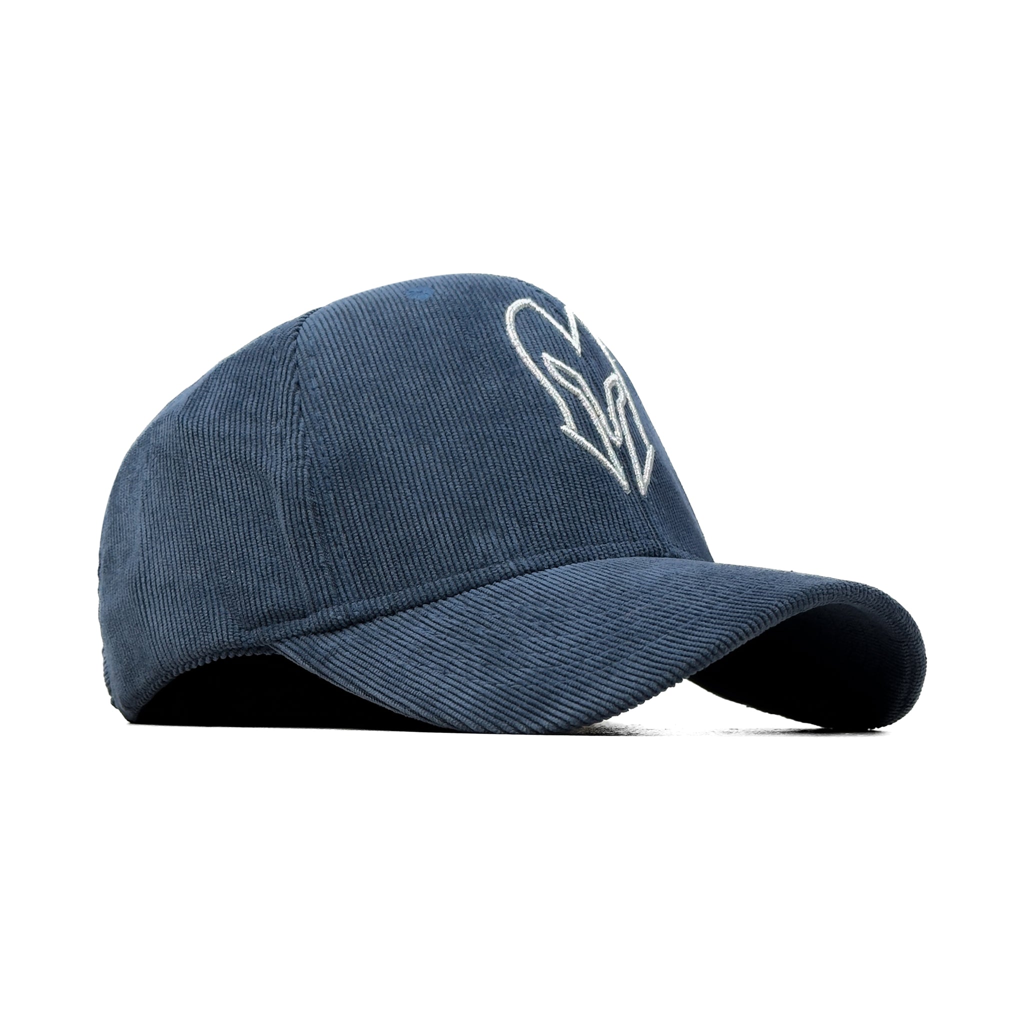 HEAD GEAR SILVER BLUE SUEDE CORD LIMITED EDITION CAP