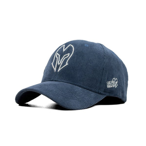 HEAD GEAR SILVER BLUE SUEDE CORD LIMITED EDITION CAP