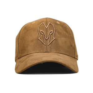 HEAD GEAR BROWN SUPER SUEDE CURVED VISOR CAP