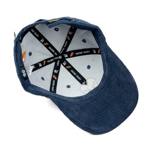 HEAD GEAR SILVER BLUE SUEDE CORD LIMITED EDITION CAP