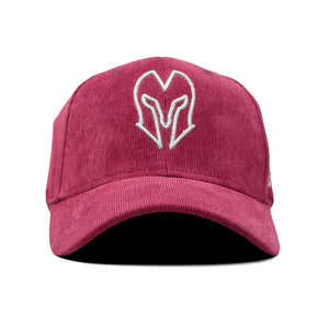 HEAD GEAR SILVER MAROON SUEDE CORD LIMITED EDITION CAP