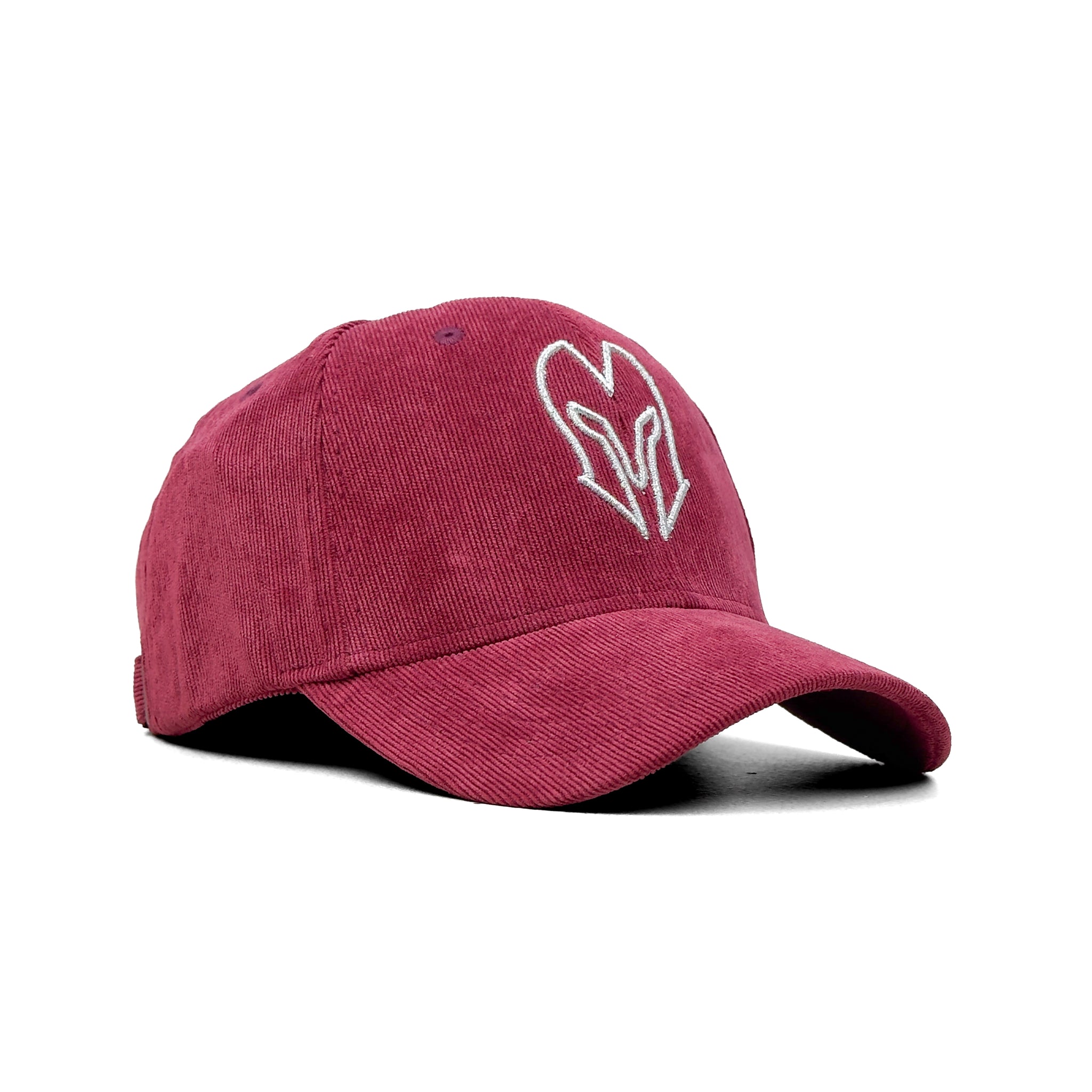 HEAD GEAR SILVER MAROON SUEDE CORD LIMITED EDITION CAP