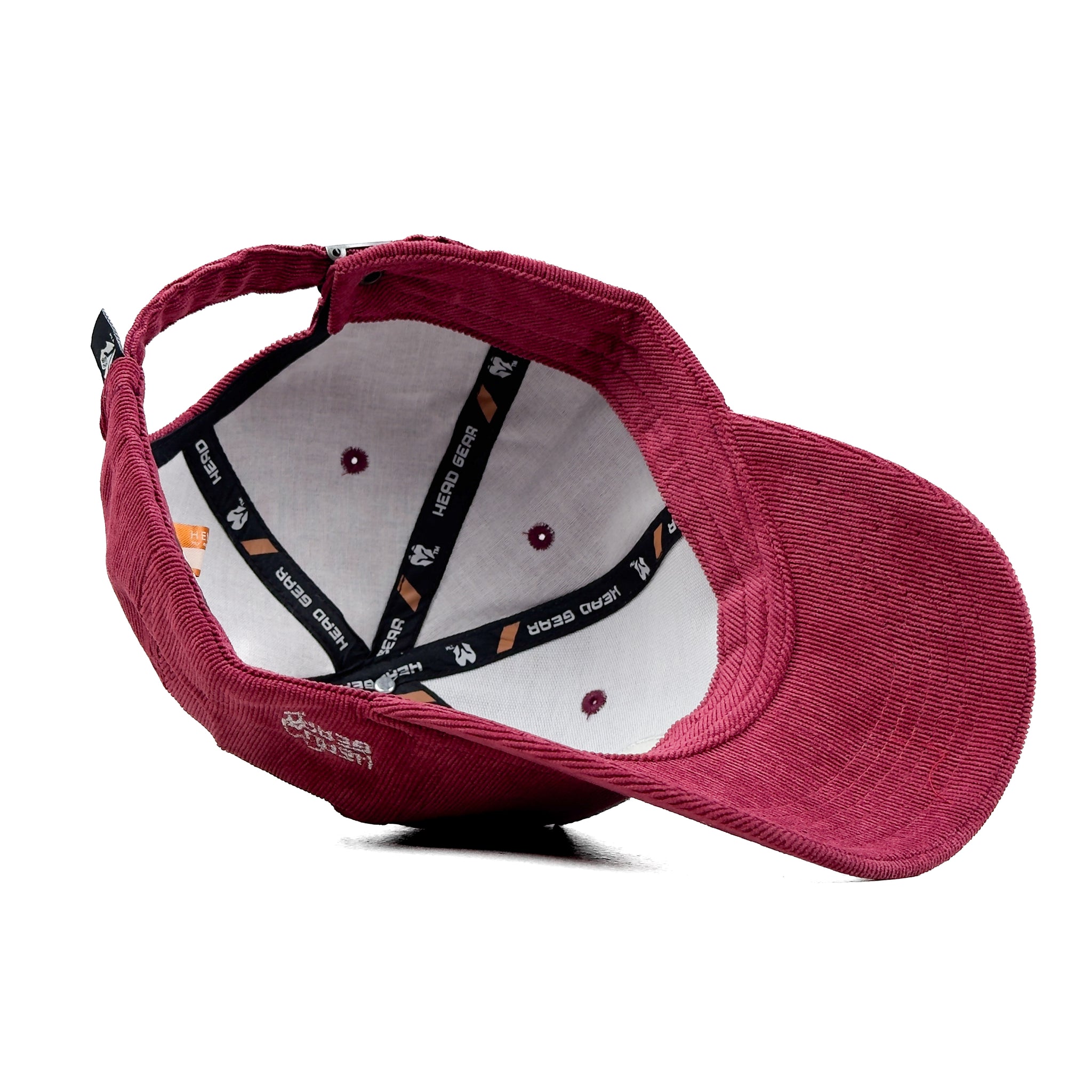 HEAD GEAR SILVER MAROON SUEDE CORD LIMITED EDITION CAP